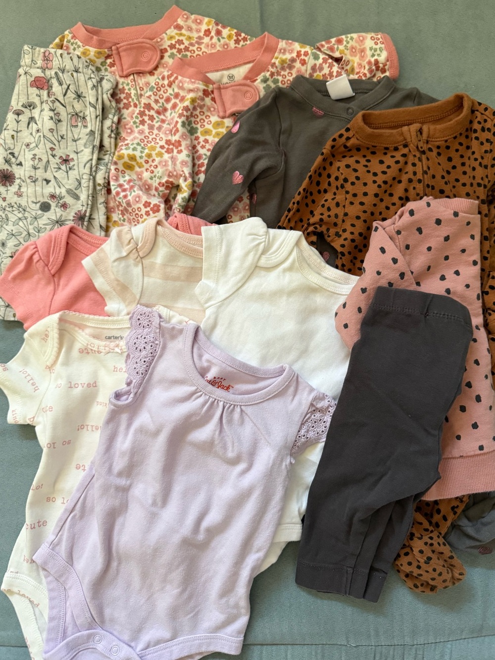 0-3M Bundle Girls 12-piece lot H&M Nordstrom Old Navy Cat & Jack Carter Honest